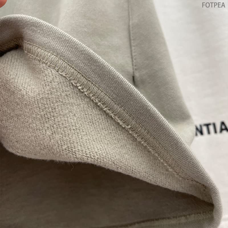 Short de sport réfléchissant en coton respirant beige AXEBHPED - 3