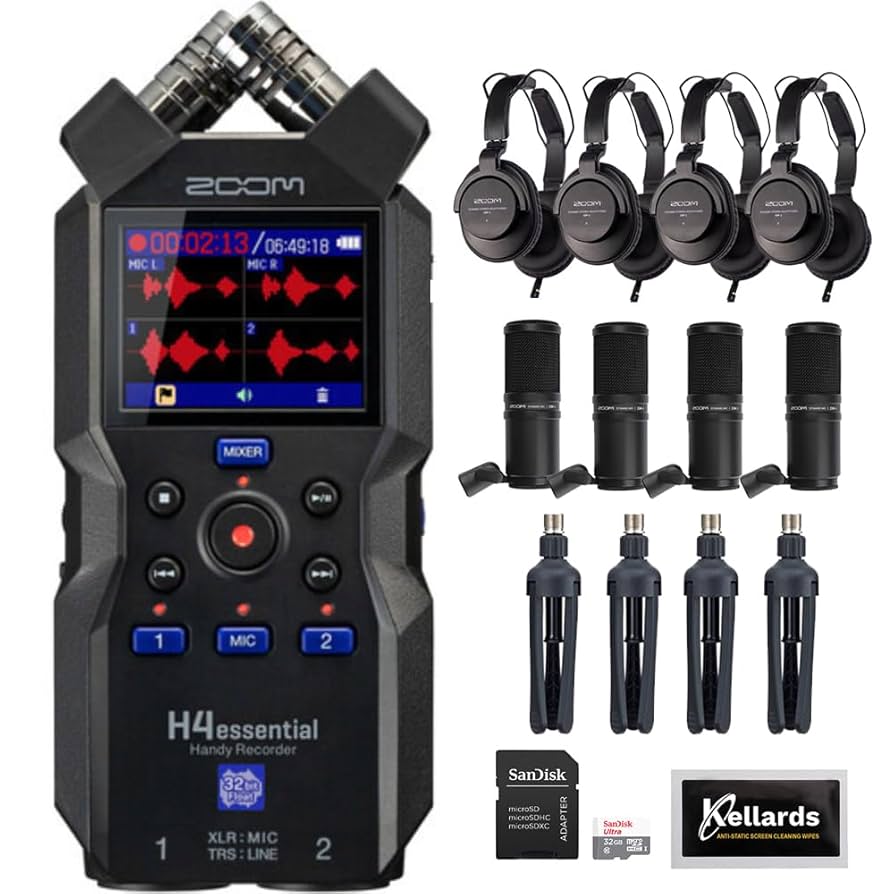 Zoom H4 essential＋BTA-1セット Amazon.com: Zoom H4essential 4-Track 32-Bit Float Portable