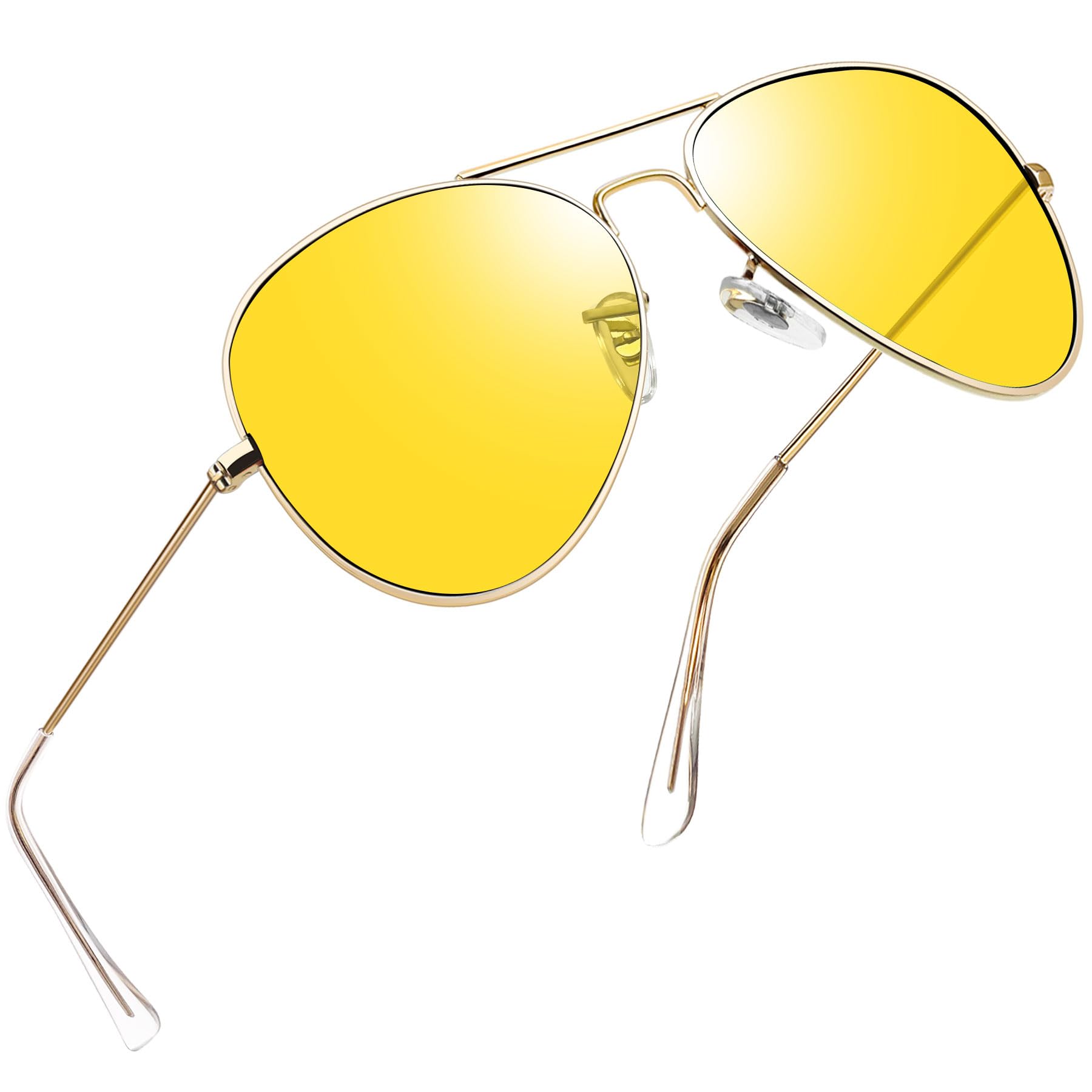 Polarized Metal Aviation Sunglasses Men, Classic Military Sun Glasses Women, Rectangle Shades UV400 Protection Costume