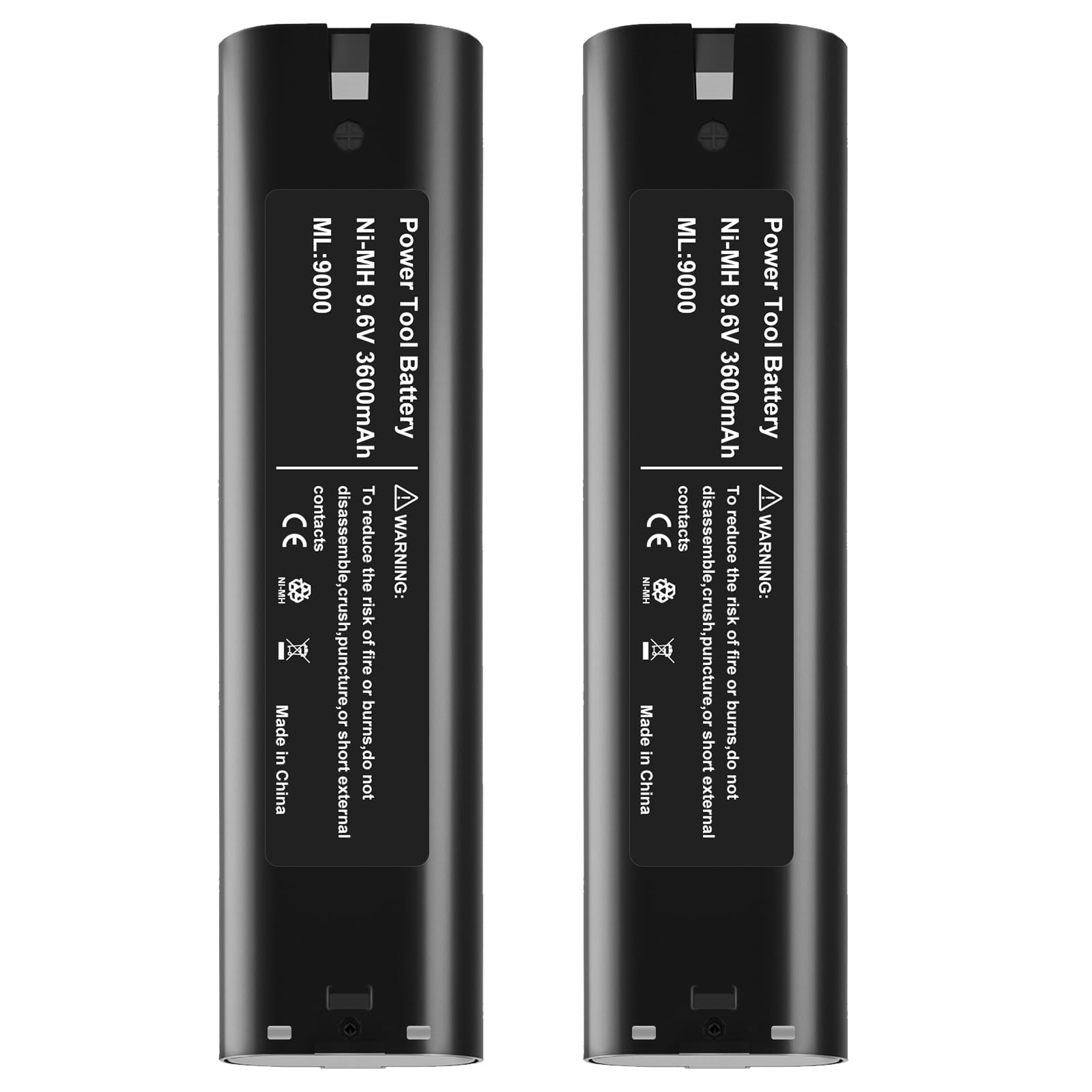 2Pack 3.6Ah Replacement for 9000 Battery Compatible with 9.6V Makita Ni-Mh Battery 9001 9002 9033 9600 193890-9 192696-2 632007-4 Cordless Power Tools