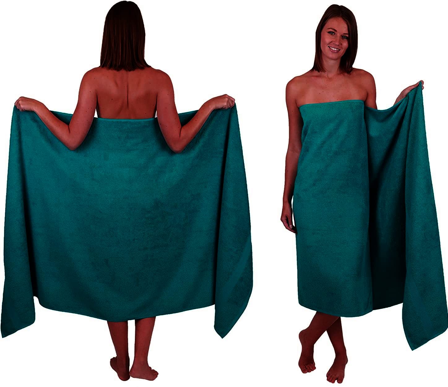 Wholesale Trade Dealz Extra Large Bath Sheet 100 x 200 cm Super Jumbo Big Bath Sheets Towels Beach Body Wrap XL Bath Towels 600-GSM (Blue Lagoon) - Image 2