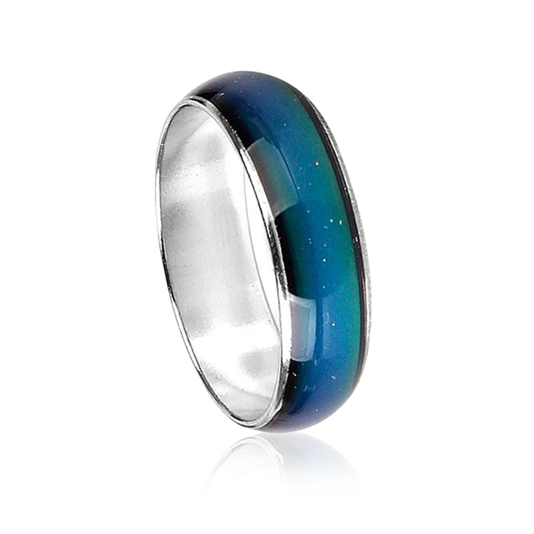 Suxdlan Mood Color Changing Alloy Ring Emotion Feeling Magic Jewelry for Men Women