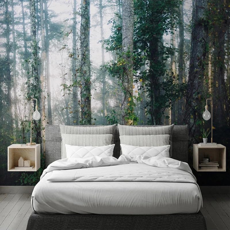 Papier Peint Mural Paysage de Forêt ZEZILE pour Décoration Haut de Gamme