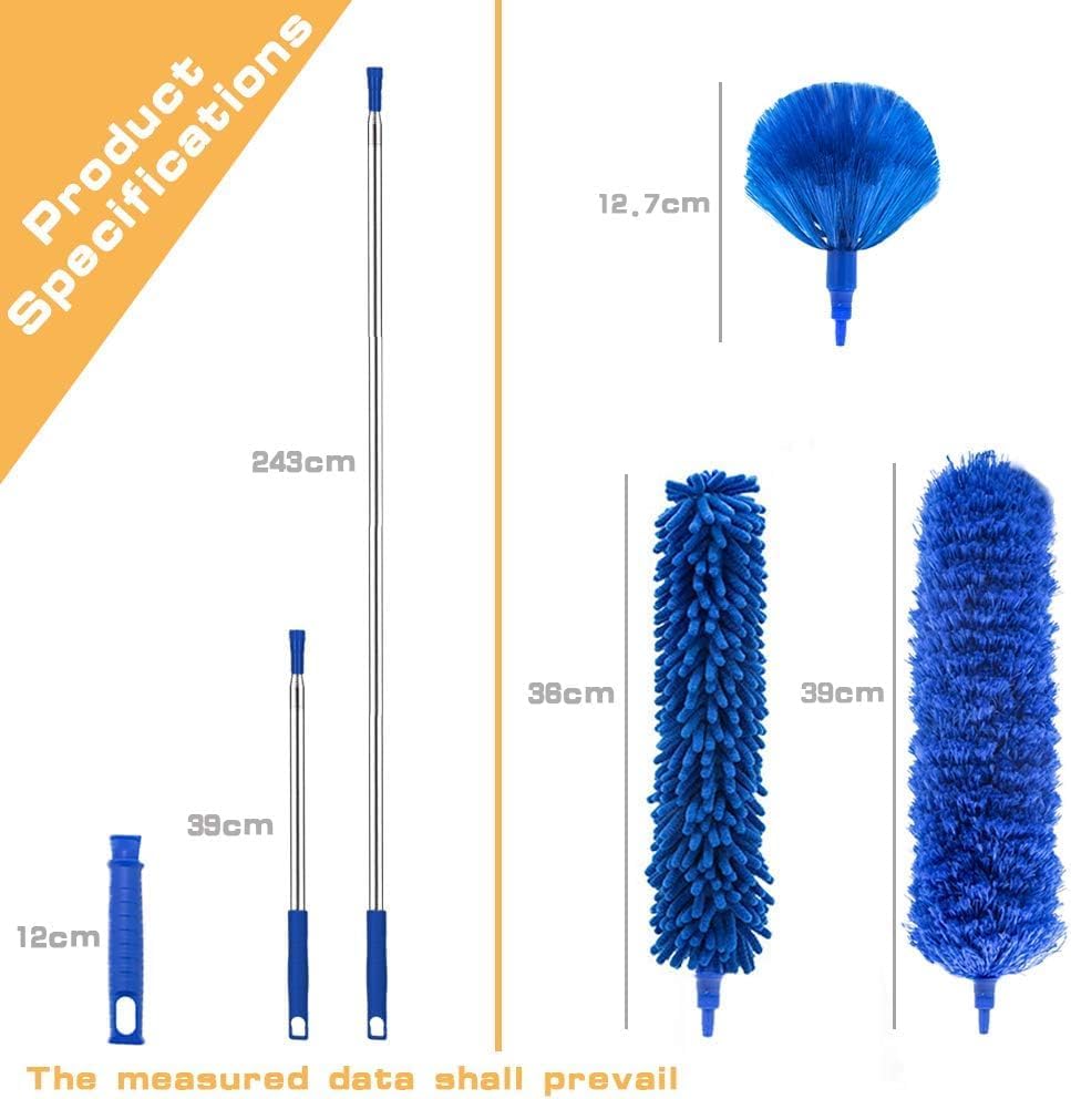 Image of Multi Purpose Microfiber Duster for Home and Car Use (Blue)