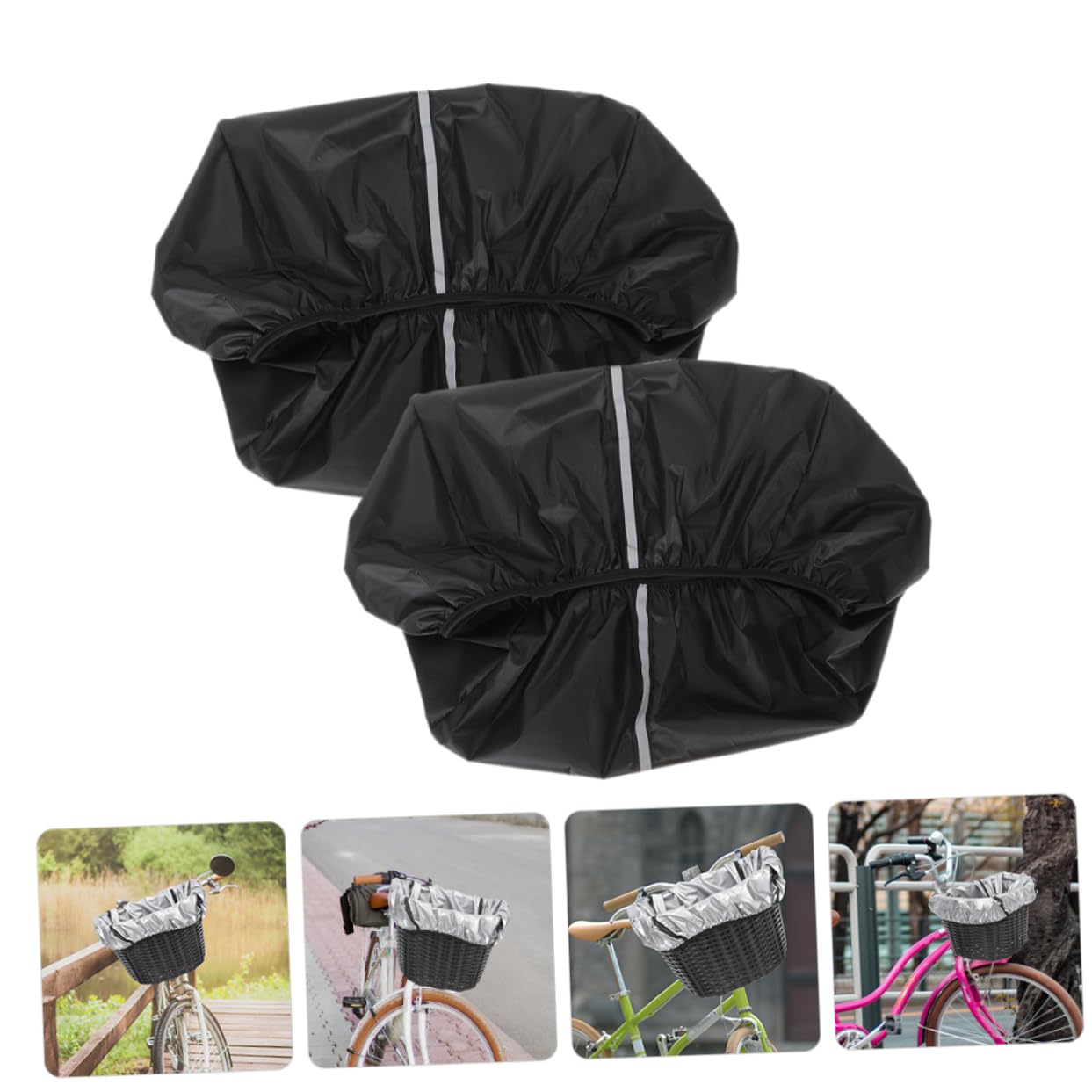 BESPORTBLE Korb Regenschutz Korb Hinten Auto Pro Fahrrad Hinten Korb Telefonhalter Für Packtaschen Fahrrad Licht Fahrräder Haustierkäfig Fahrradkorb Fahrrad Getränkehalter Fahrradständer