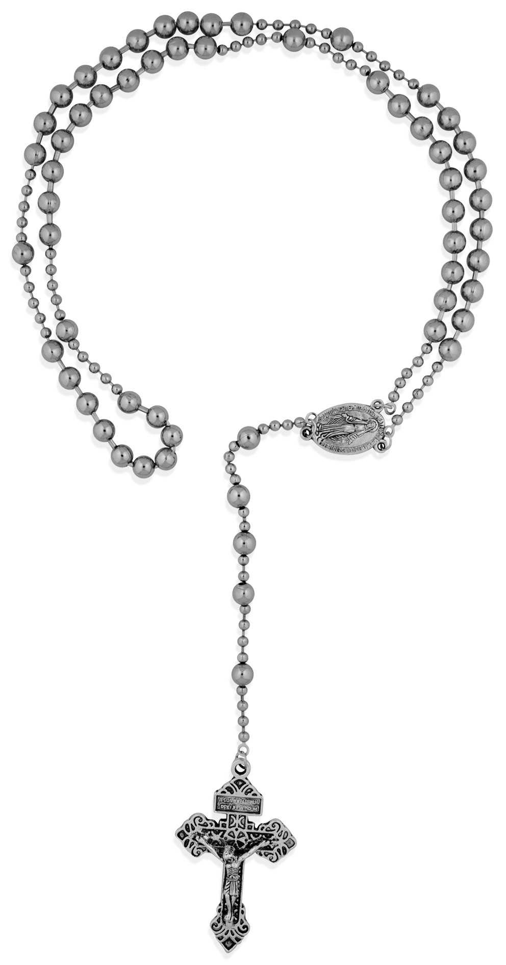 VenerareSoldier of God Military Rosary (Silver Tone)