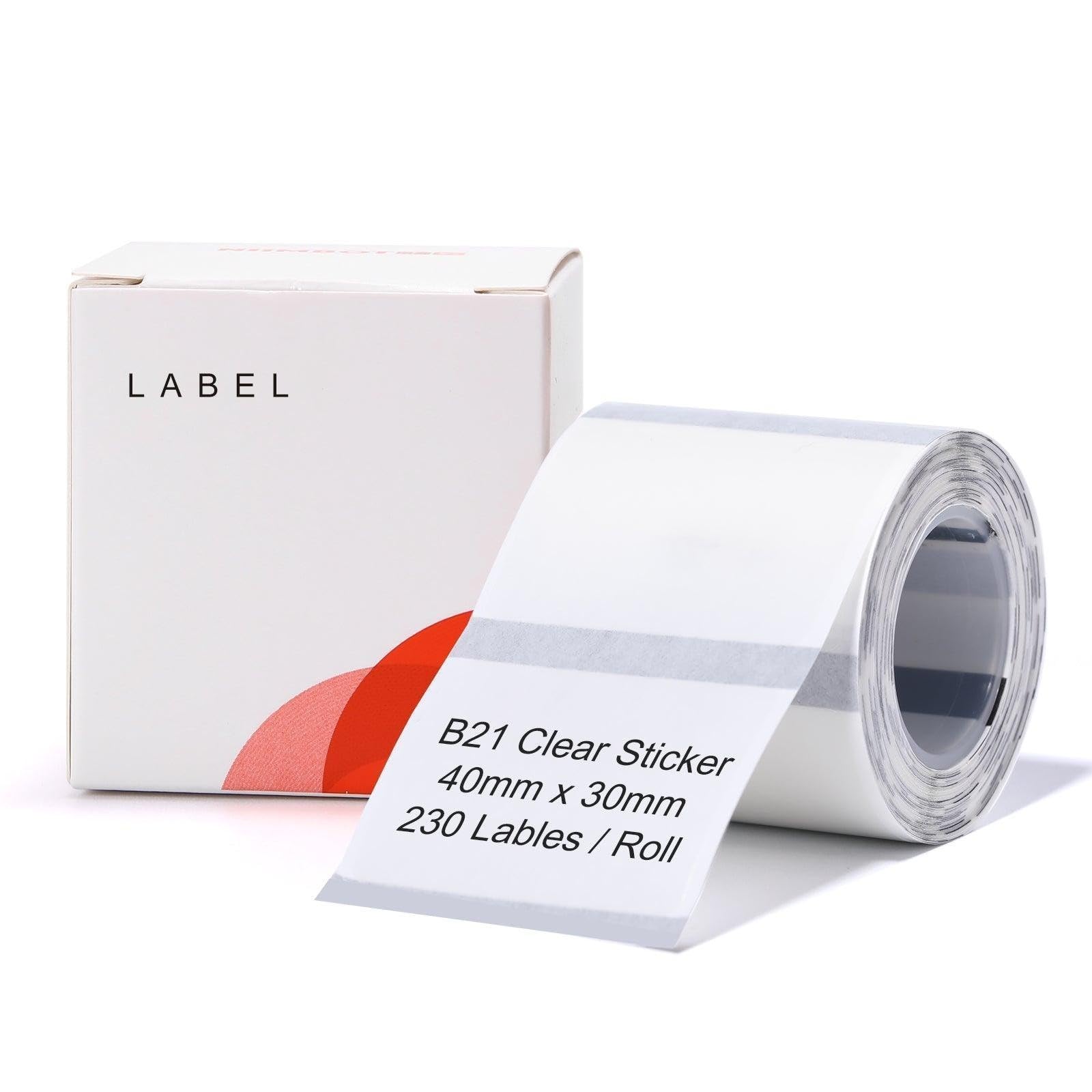 NIIMBOT Thermal Label Tape for B1 B21 B3S, Waterproof Thermal Label Paper
