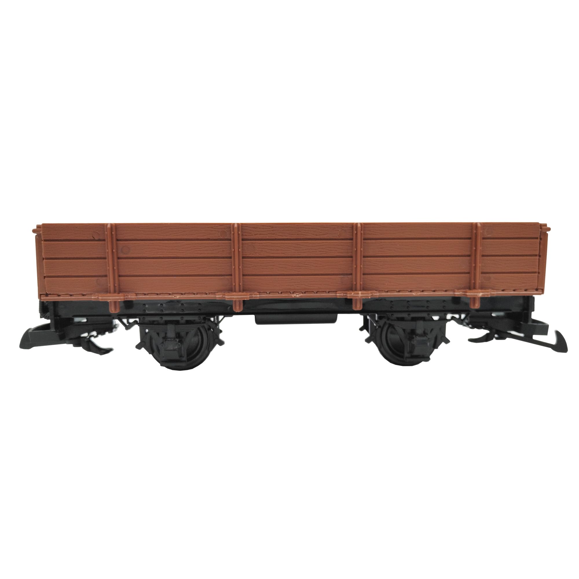 Niederbordwagen gerade braun - Selbstbauwagen/Bausatzwagen - Gartenbahn Spur G