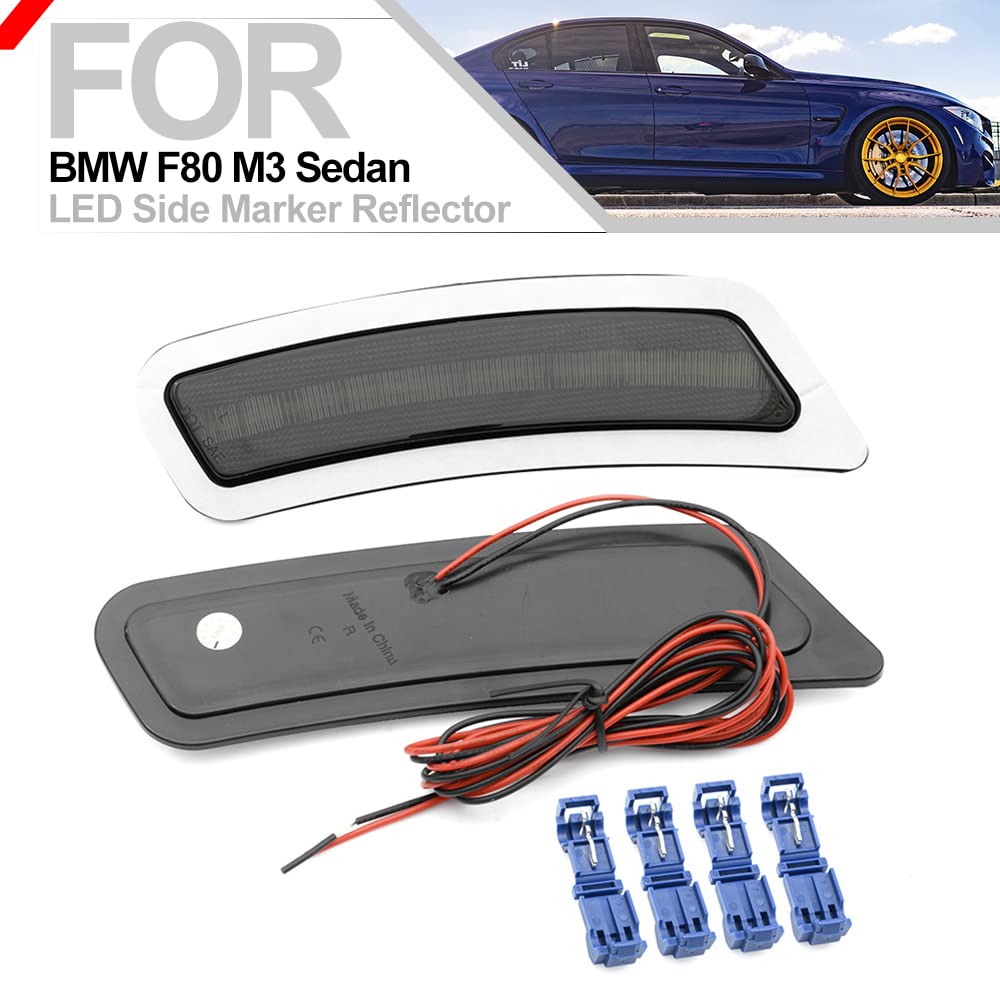 Amazon.com: nsautolighting Smoked Lens White LED Front Side Marker