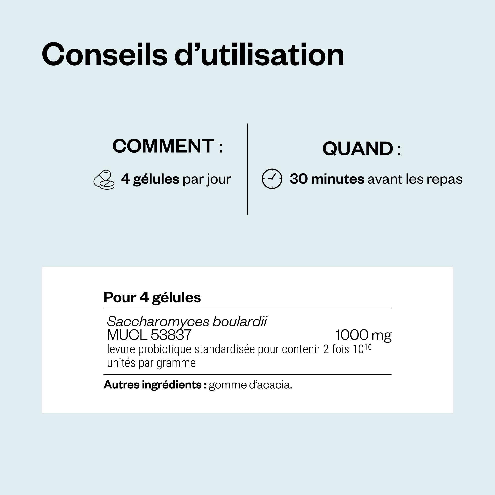 Saccharomyces Boulardii - 20 Milliards d’UFC - Probiotique - SuperSmart | Contribue à Rééquilibrer la Flore Intestinale et à Réduire les troubles digestifs - Ultra Levure - Vegan - DrCaps™