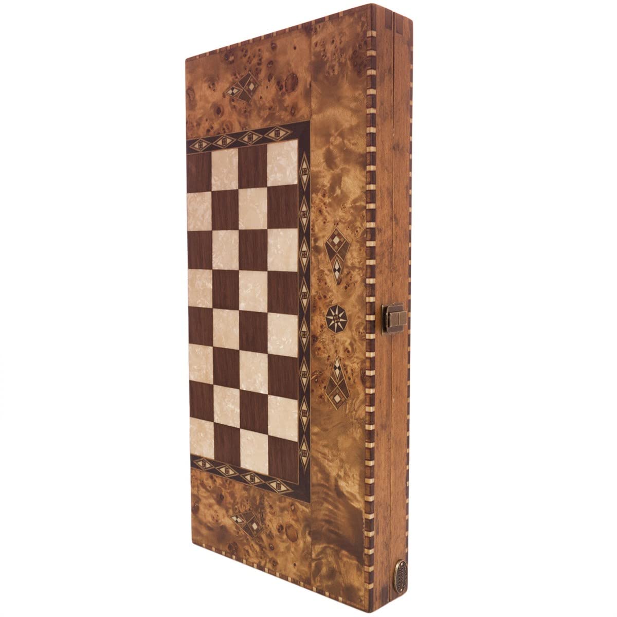 Helena Wood Art, Deluxe Edition, Hochwertiges Backgammon Spiel aus Holz, Tavla, 2 Spieler, ab 12 Jahren