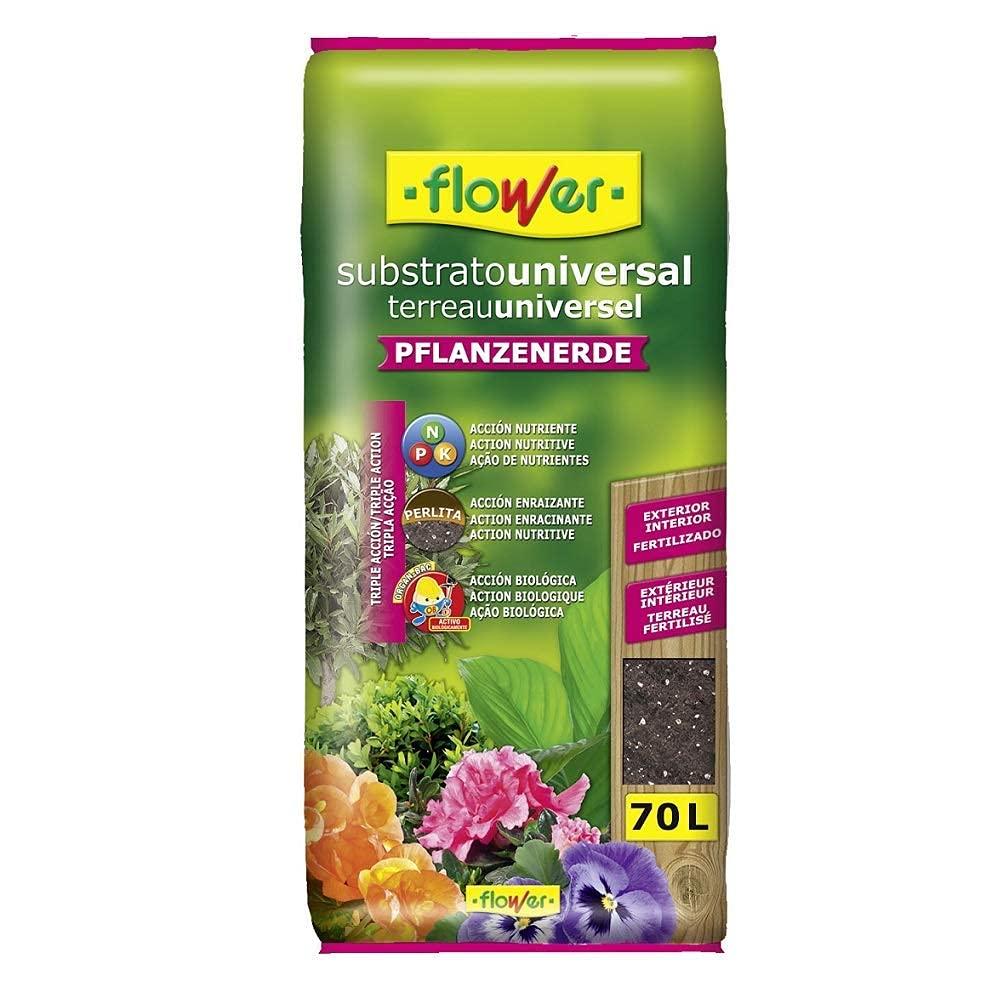 Flowers 4-80119 - Substrato universal "pflanzenerde" fertilizado 70l