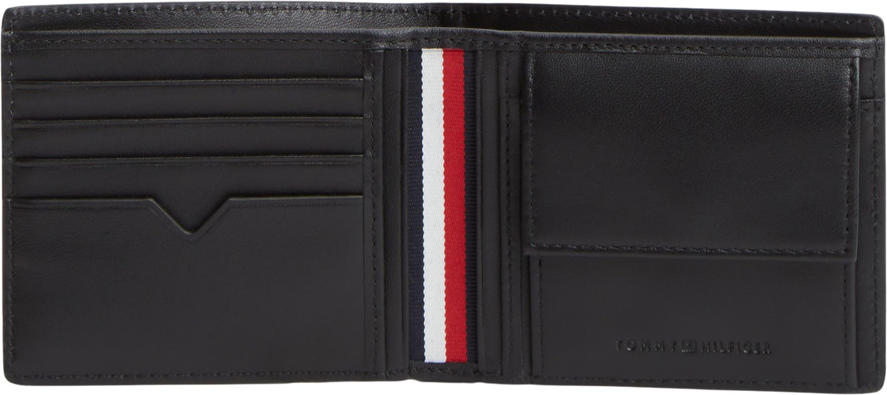 Tommy Hilfiger Men TH Element Extra CC and Coin AM0AM14796 - Cartera Plegable, Color Negro (Negro), Talla única