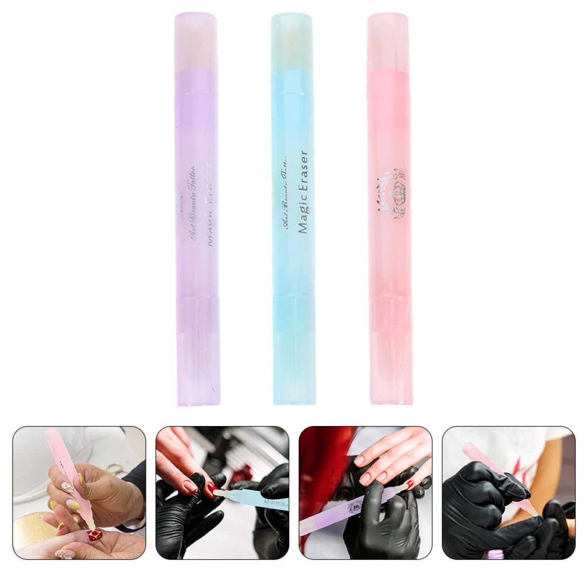 Healvian 12piezas De Esmalte Reutilizable De Bolígrafos Para Manicura De Limpieza y De Esmalte Para Doméstico y Salones De