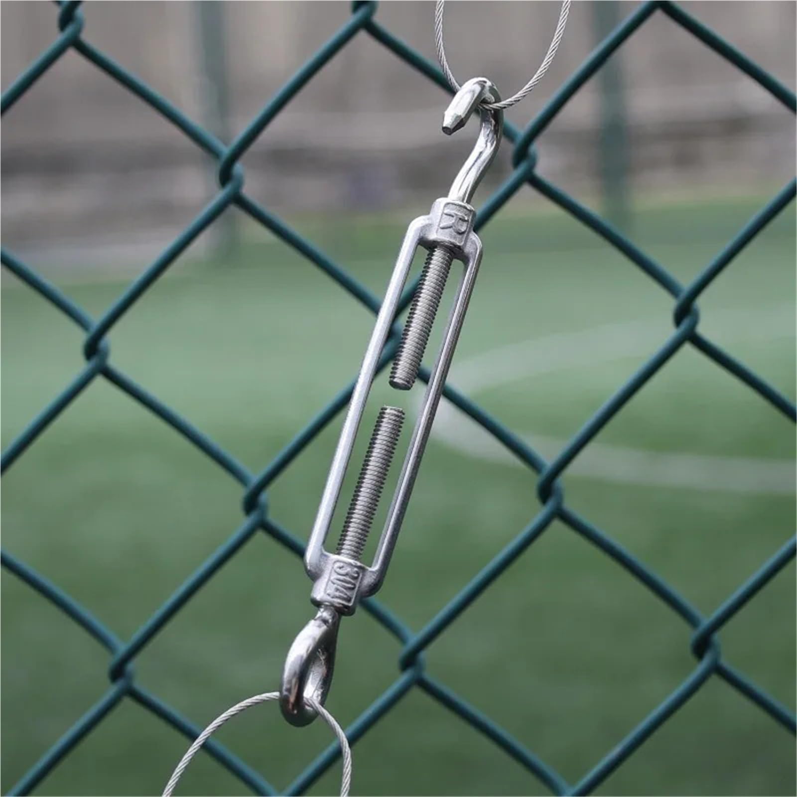 10/5 pezzi di tenditori regolabili con gancio e occhiello in acciaio inossidabile for tende da sole esterno, stendibiancheria, cavi giardino Tenditori(10PCS,M5)