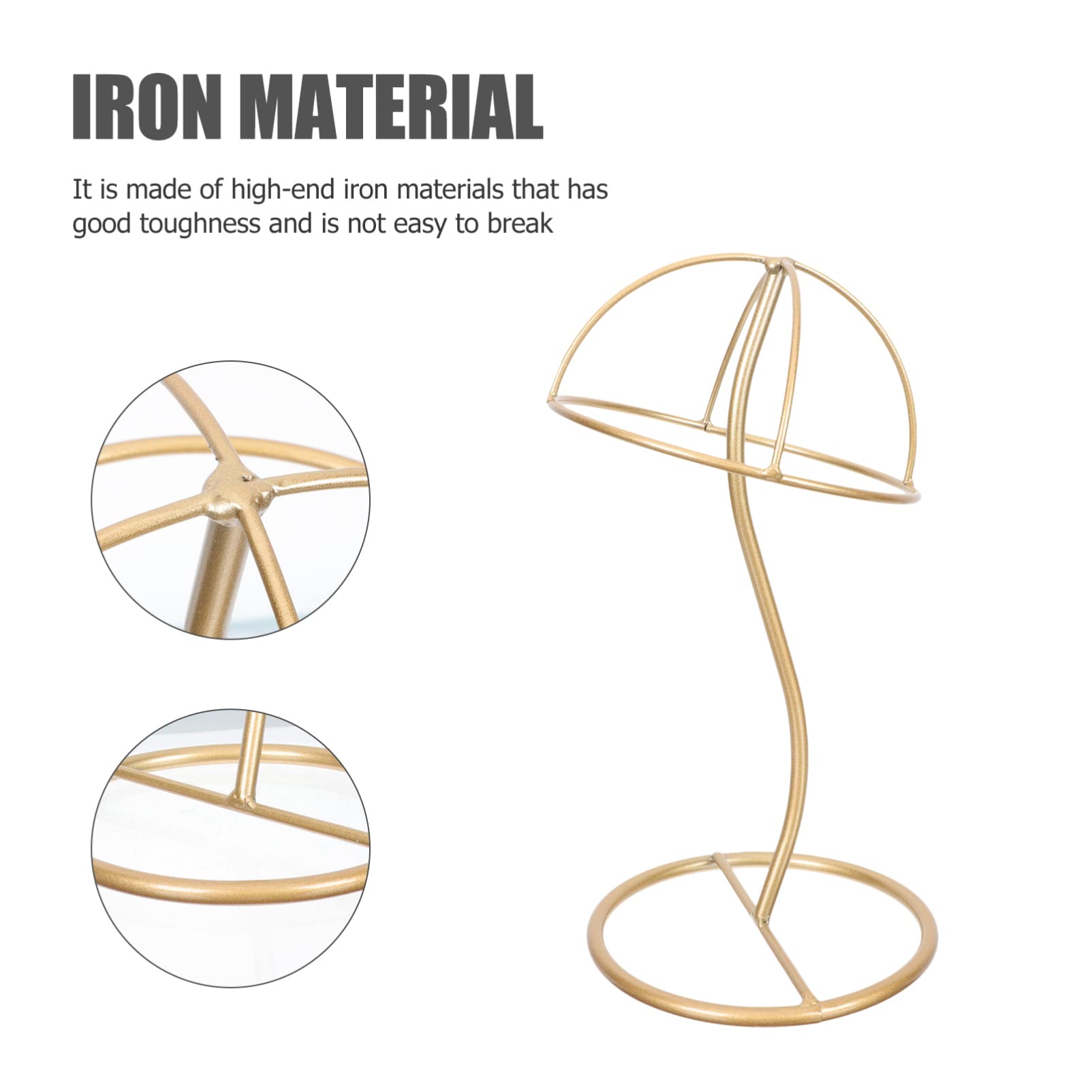 DOITOOL Soporte de mesa para sombrero de metal forma cúpula