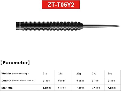 Miniatura 2 de CyeeLife 2122232426281.06 oz Barriles de dardo de acero de tungsteno 90%