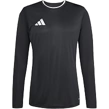 adidas Men's Entrada26 Long Sleeve Jersey Shirt, Black/White, M Extra Tall