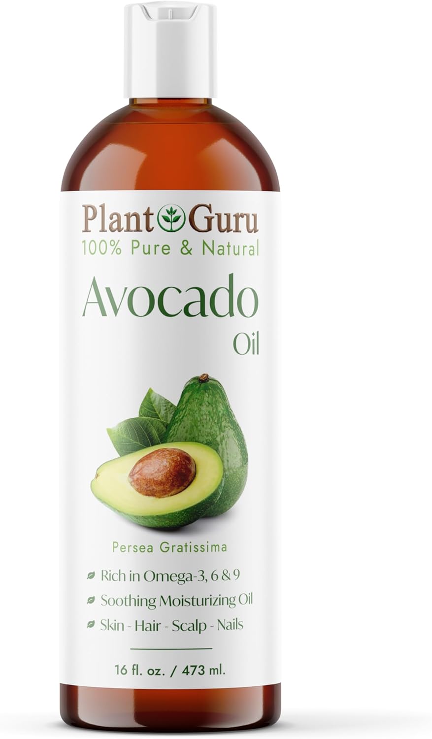 Avocado Oil 16 fl. oz. Cold Pressed 100% Pure Natural Carrier For Skin, Face, and Hair Growth Moisturizer. Perfect For DYI Creams, Lotions, Lip balm and Soap Making. Avocado Oil 16 fl. oz. Cold Pressed 100% Pure Natural Carrier For Skin, Face, and Hair Growth Moisturizer. Perfect For DYI Creams, Lotions, Lip balm and Soap Making.