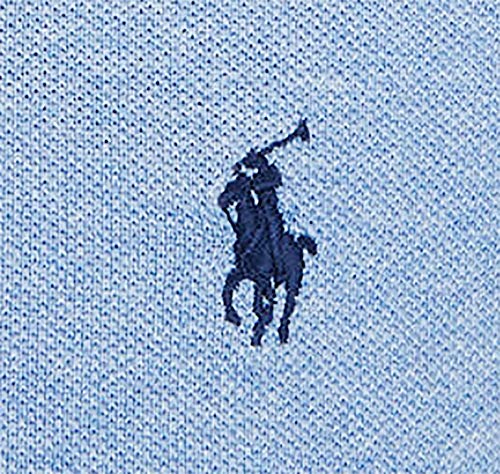 Image of Polo Ralph Lauren Men's Classic Fit Mesh Polo Shirt (Large, Blue /Navy Pony)