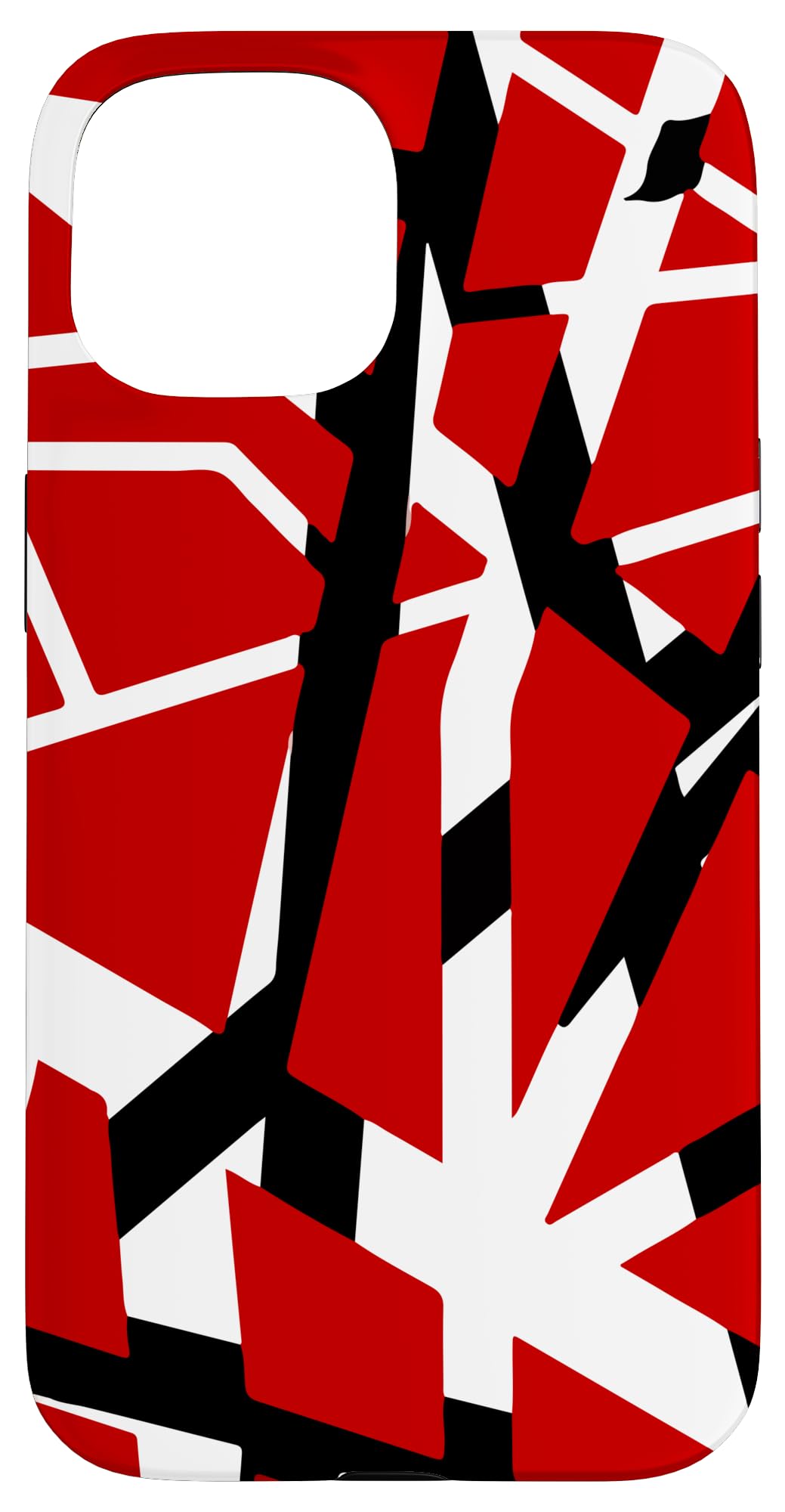 Retro 80s Red Black White Glam Rock Hair Metal Music Case for iPhone 15