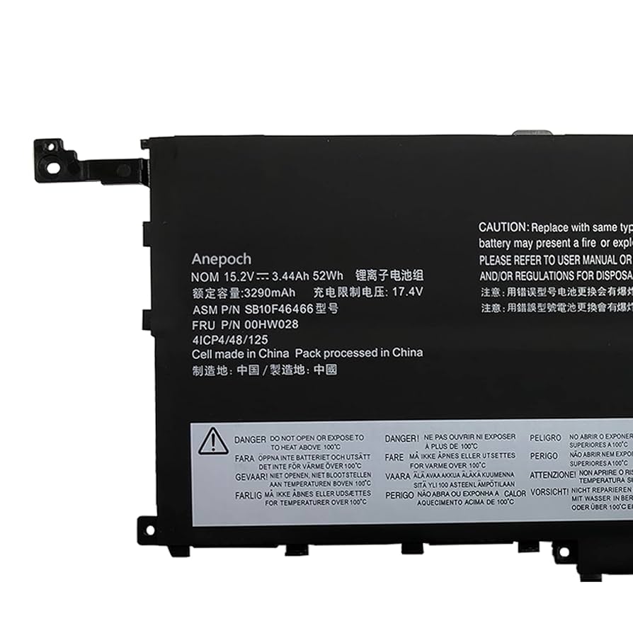 Amazon.com: Anepoch 00HW028 SB10K97566 01AV409 Laptop