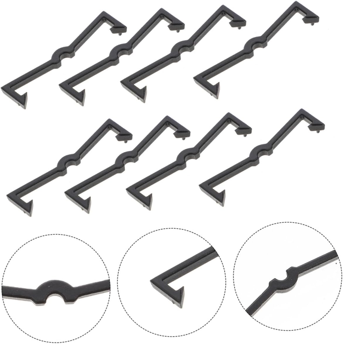50Pcs Pegboard Hook Locks Plastic Clips for Securely Fixing Pegboard Hooks Easy Assembly Garage Accessories Essential Retainers for Organizing