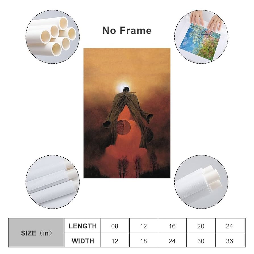 Amazon.com: LANGYUN Dark Art Zdzislaw Beksinski Untitled