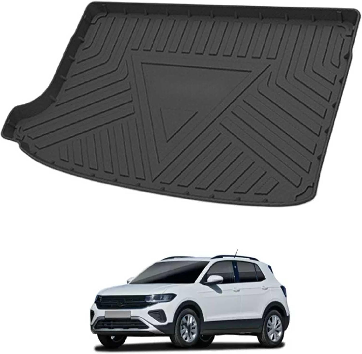 PLAKDFUU Bootmat for VW T-Cross 2020-2023 easyclean protector