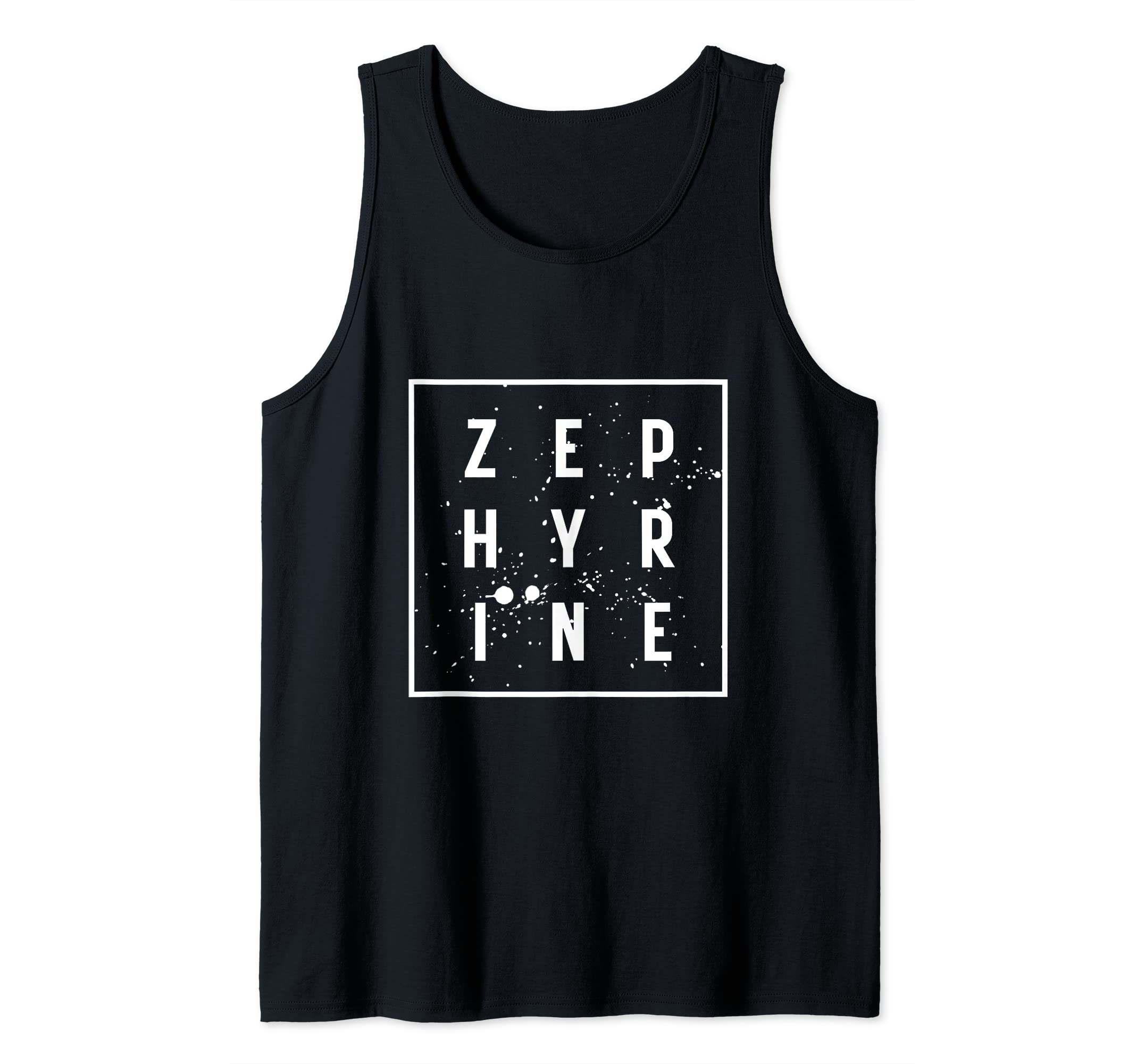 ZEPHYRINE Fun Nametag Modern Paint Splatter ZEPHYRINE Tank Top