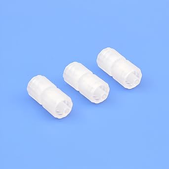 25 Pack PP Male to Male Luer Lock Adapter with Dual Rotating Collars, Heat Resistant Food Grade Luer Connector for Lab Instruments, Food Machinery, Aquarium & Industrial Use