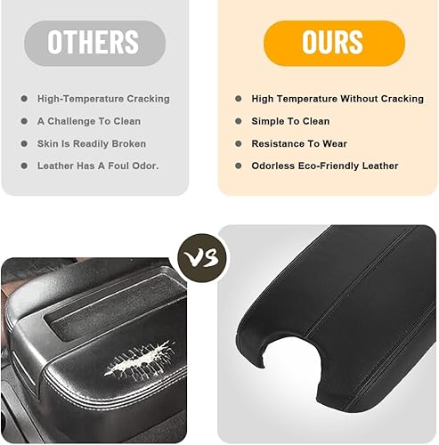 Miniatura 4 de Funda de repuesto para reposabrazos de automóvil Honda Accord 2008-2012, piel sintética, protector de consola central, impermeable, accesorios de