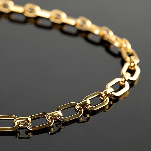 Miniatura 6 de UMAOKANG Cadenas de collar chapadas en oro para hacer joyas, cadena de clip de acero inoxidable 304 a granel con cierres de langosta y anillos