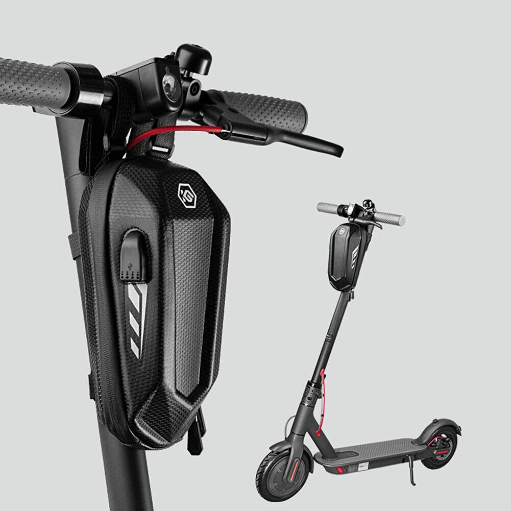 Sacoche Trotinette Electrique Sac de Suspension Avant imperméable à Quatre Sangles Stockage Fixe Accessoire de Scooter électrique Sac Trotinette Electrique (Color : M)