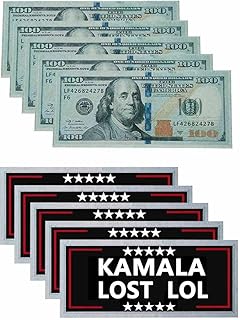 100 Pack Kamala Lost LOL 100 Dollar Bills,Trump Won Kamala Harris Lost 100 Dollar Bills Prank Money Bills Joke Prank Funny Money Bills