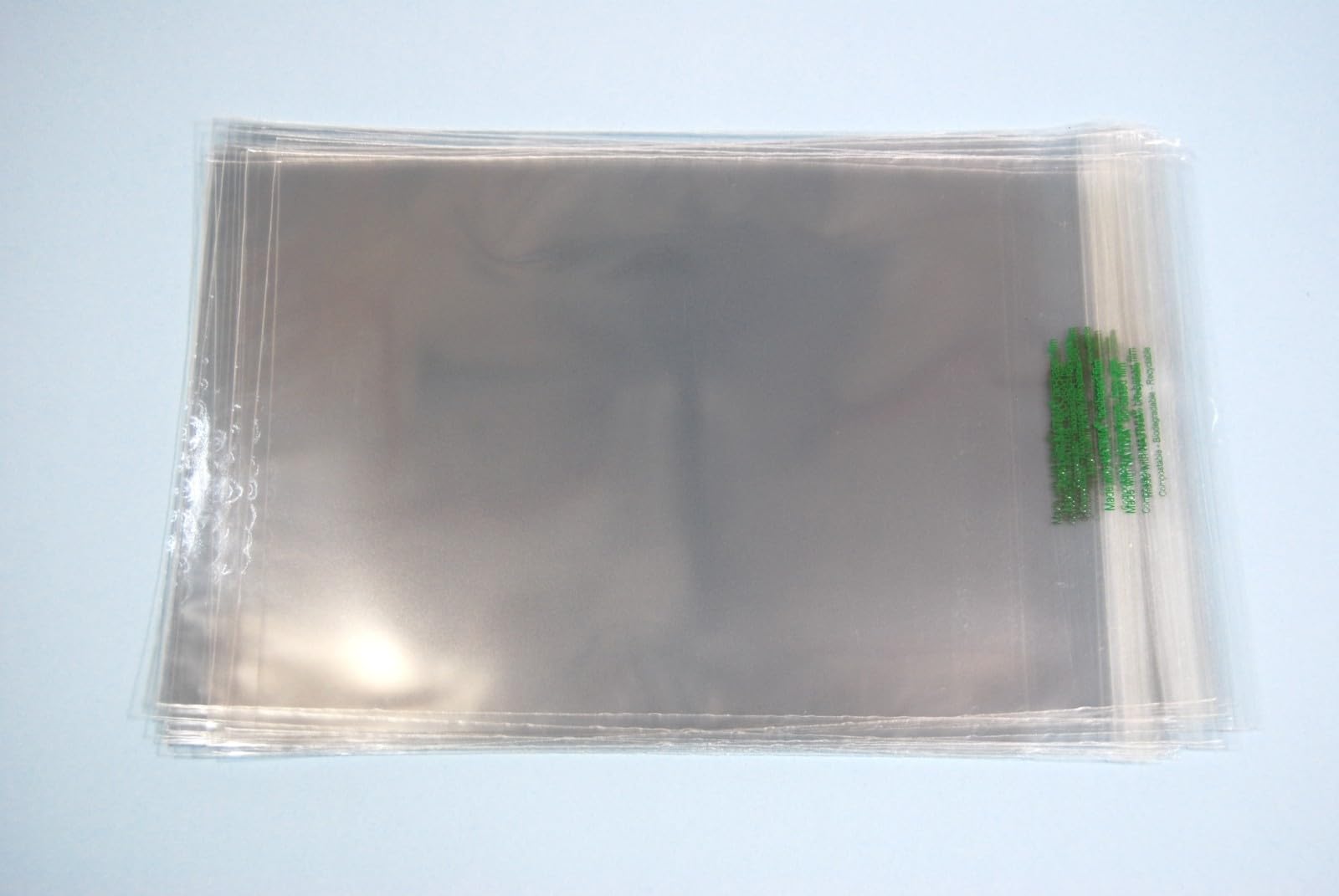 celloexpress Biodegradable C5 Cello - 167mm x 230mm + 30mm Self Seal Flap - PLA Greeting Card Display Bags 30 Micron - Medium Cello - Pack of 100