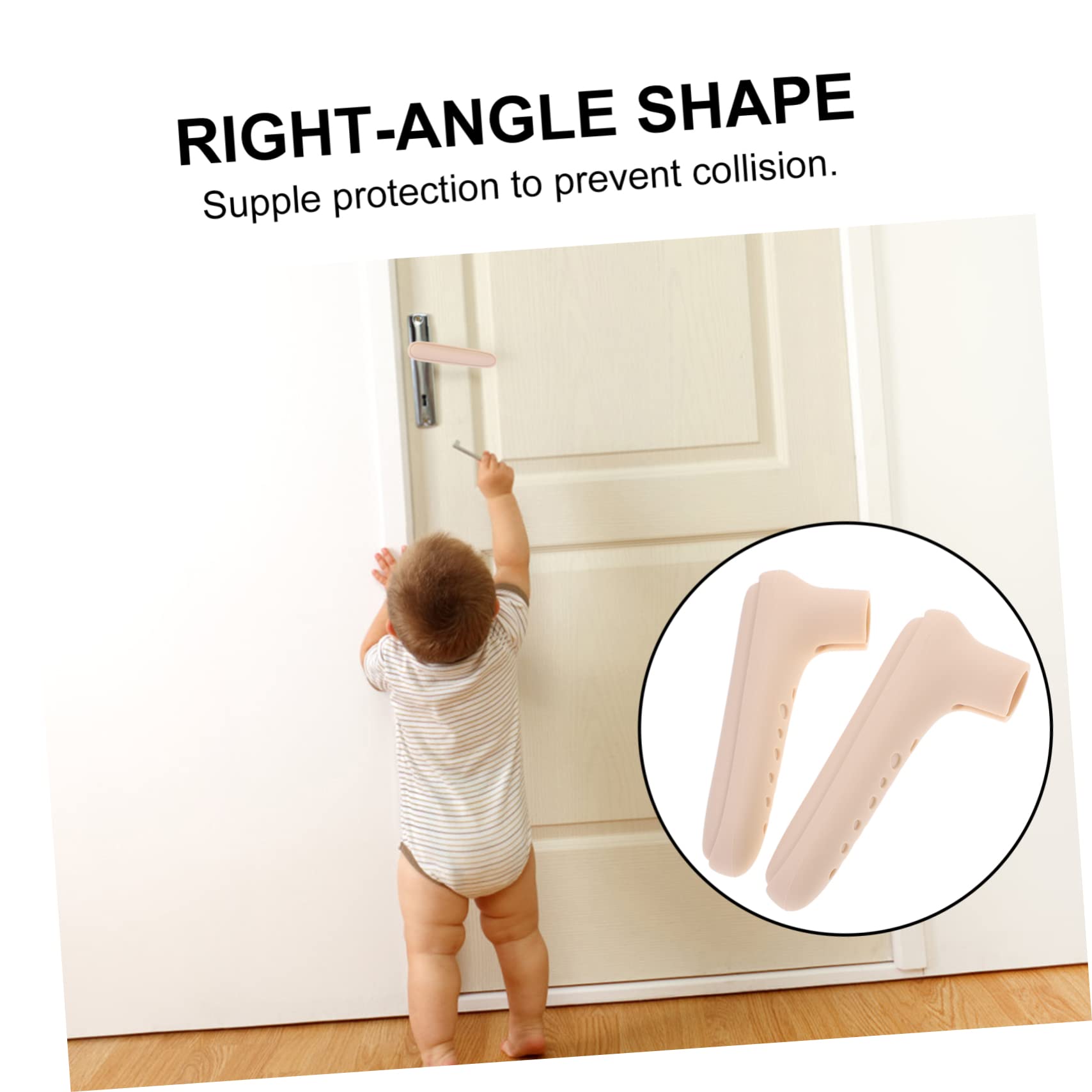 MOLUCKFU Boys and Girls Door Knob Covers 2 Pack Silicone Door Handle Protectors Safety for Children Anti-Collision Easy to Install