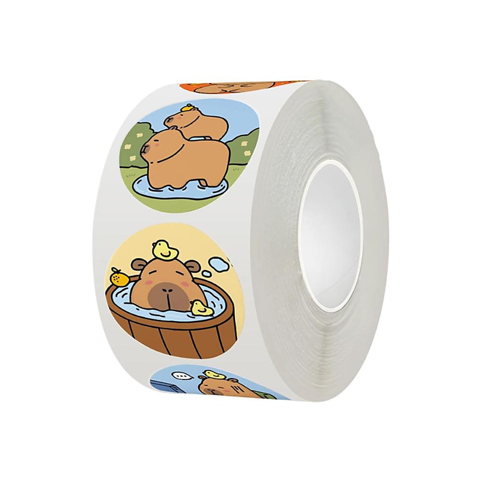 500Pcs Cartoon Animal Sticker 25mm Water Resistant Decorative Sticker for Water Bottle Scrapbooking Journal Phone Case Animal Scrapbook