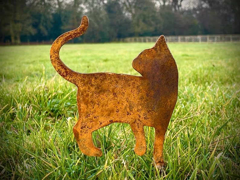Amazon.com: ISIKI Rusty Metal Nautical Garden Decor/Cat Metal