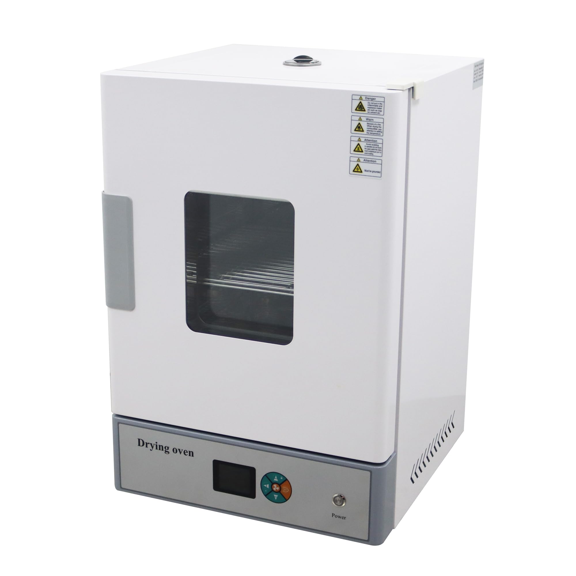 HQHAOTWU Digital Forced Air Convection Drying Oven Lab Heat Treat Oven Electric Blast Drying Oven 72L Inner Chamber Volume Fan Speed Adjustable 1.5KW