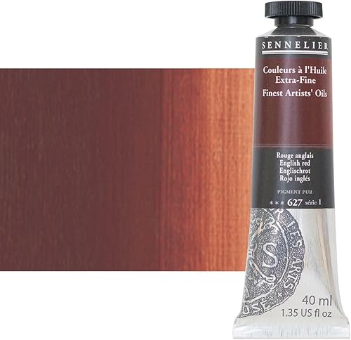 Sennelier Pintura al óleo Artists Color, 1.35 onzas líquidas (paquete de 1), rojo inglés S1