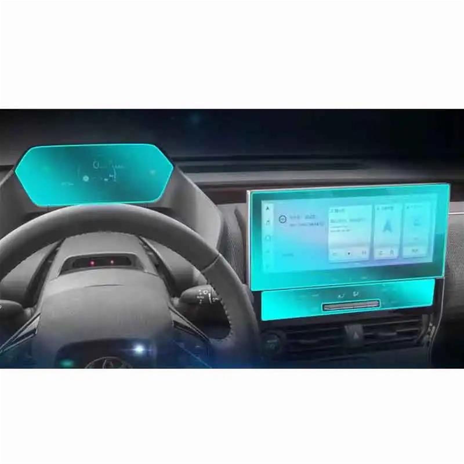 Film Protecteur en Verre trempé pour écran LCD de Navigation GPS de Voiture BZ4X 2022-2023 de 12,3 Pouces.Autocollant intérieur pour Protection de Navigation.Taille : 3 pièces.