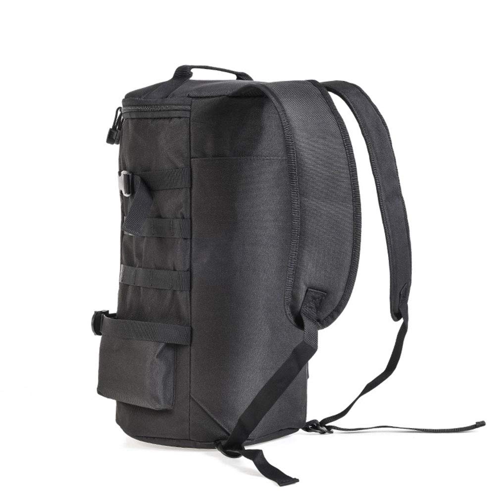 Sac à Dos cylindrique de matériel de pêche Grande capacité Sacs de pêche en Polyester Sac à Dos avec Porte-Canne Sac de pêche