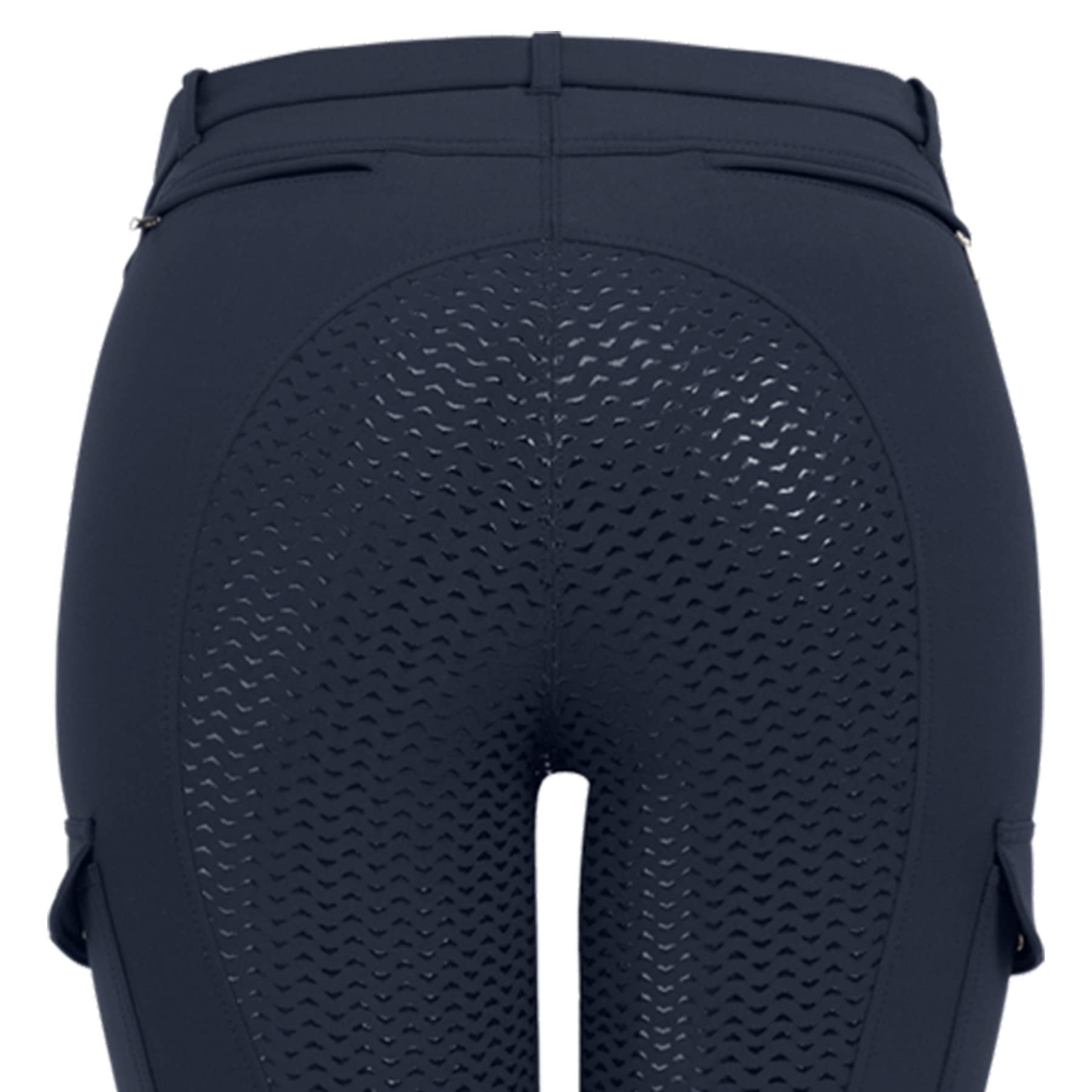 WALDHAUSEN ELT Damen Reithose Micro Jodhpur Cargo Silikon, Schwarz