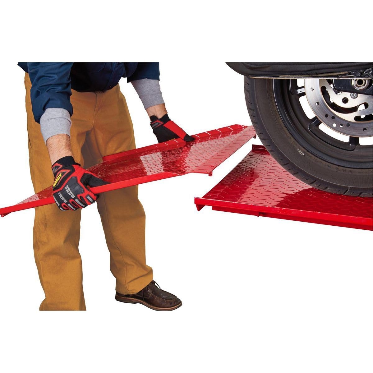 CRUIZER Ponte Professionale Sollevatore Idraulico Moto Scooter Pompa Pedale 450 kg