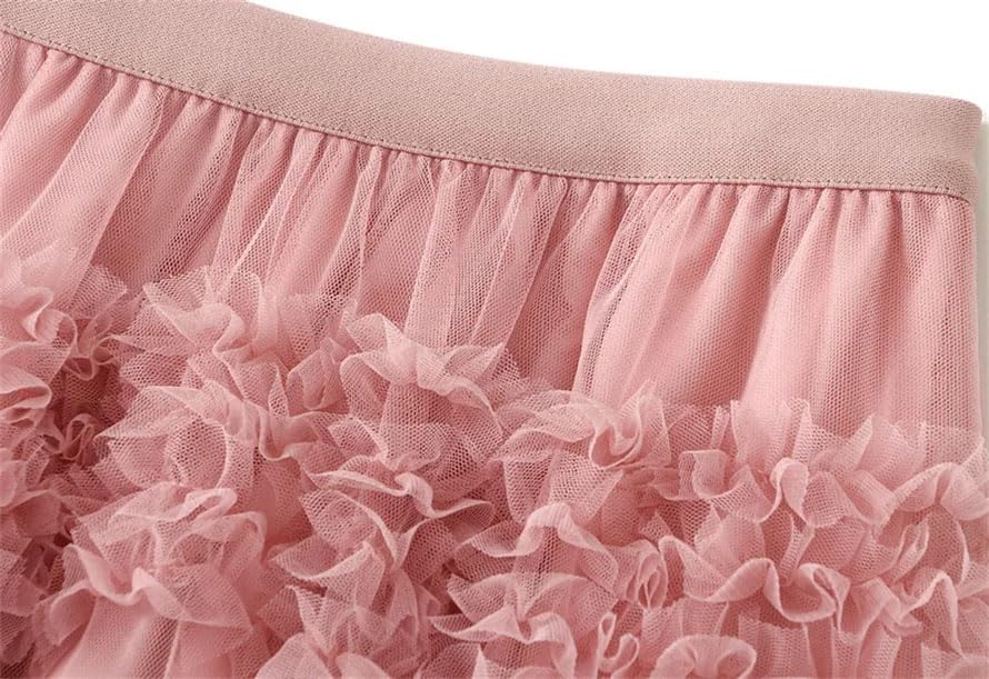 Women Floral Mesh A-Line Lace Mesh Cake Long Skirts Solid High Waist Tulle Holiday Party Skirts2