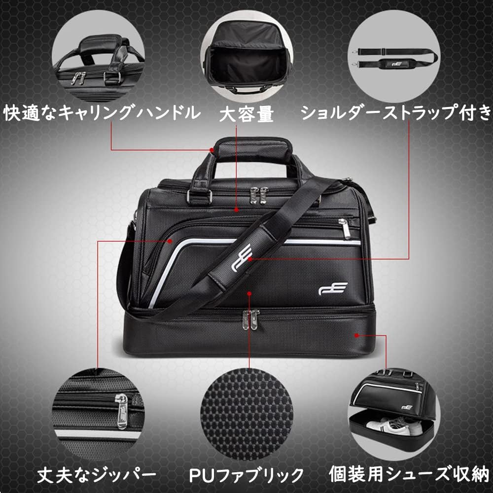 良好　  GOLF ラウンドボストンバッグ　2way Amazon.co.jp: PlayEagle ゴルフ ボストンバッグ 二層式 ゴルフ