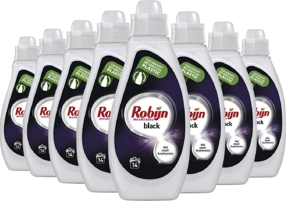 Robijn Black Velvet Vloeibaar Wasmiddel - 8x 700 ml (112 wasbeurten)