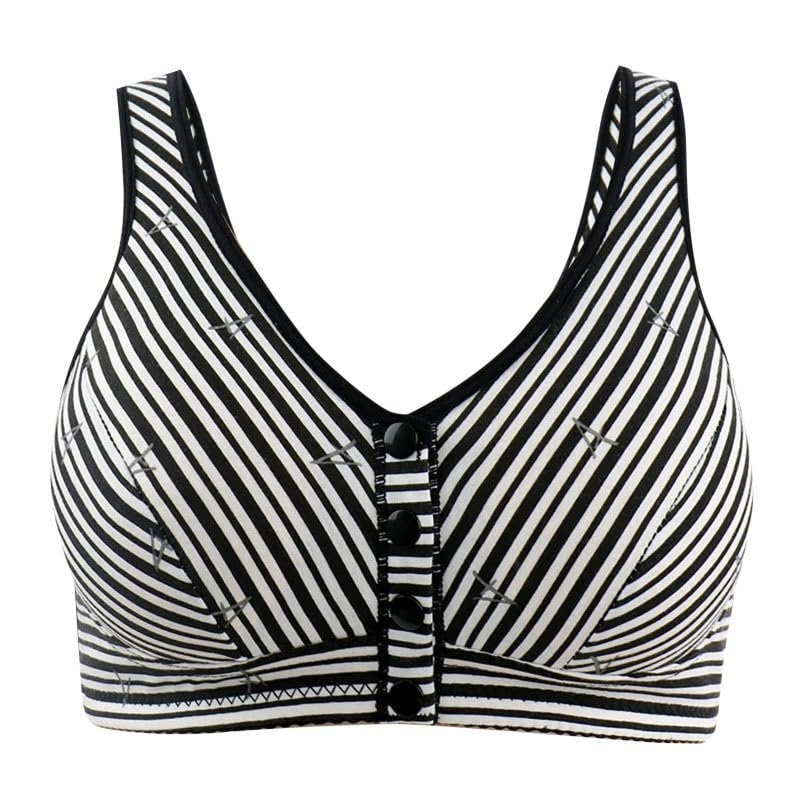 Soutien-gorge boutonné devant sans couture avec bretelles réglables