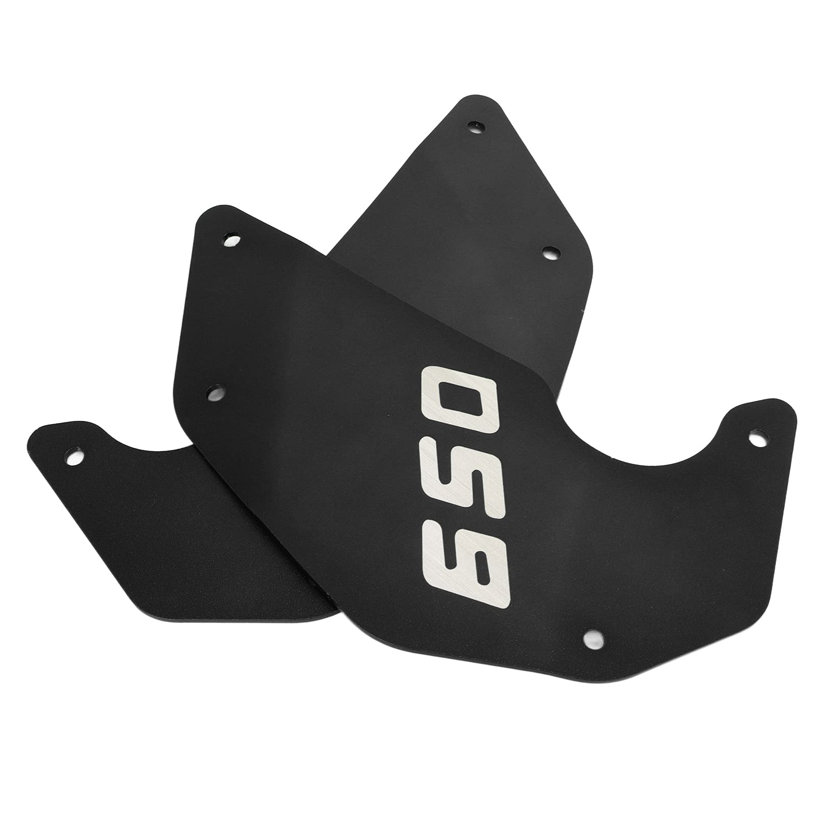 Plaque de Panneau de Cadre de Couverture Latérale de Moto, Protection Durable et Brillante en Allia D'aluminium pour Vulcan S 650 2015 – 2021 (BLACK)